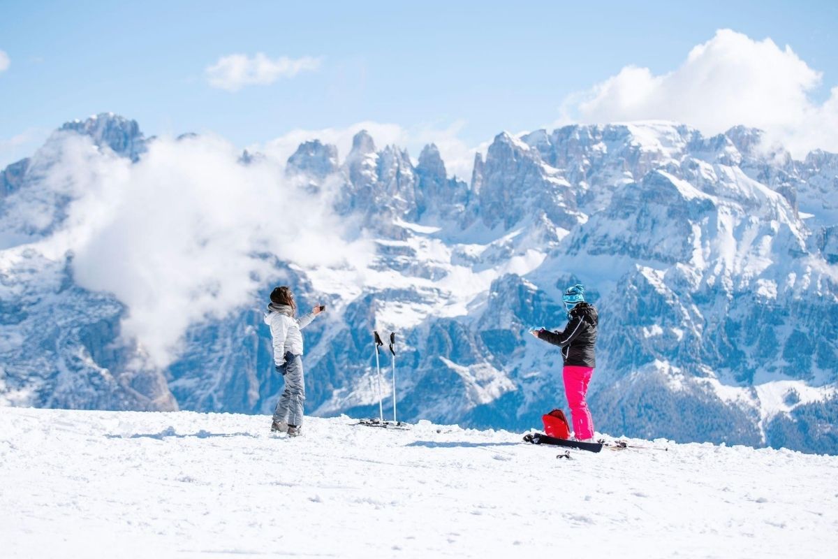 Attività invernali e panorami sull'Altopiano della Paganella